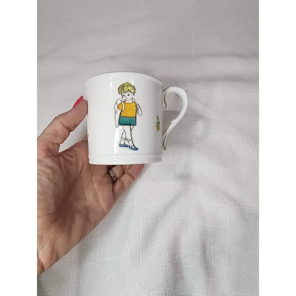 Royal Worcester Thursday's Child Bone China Mug Vintage England Grandmacore